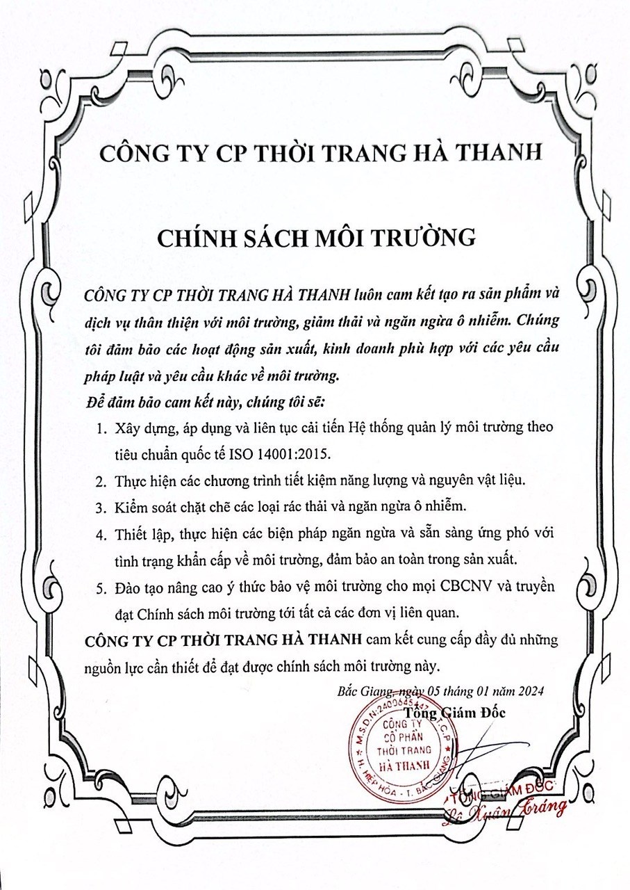 Chính sách môi trường 